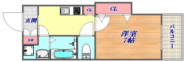 アーバネックス六甲道の物件間取画像